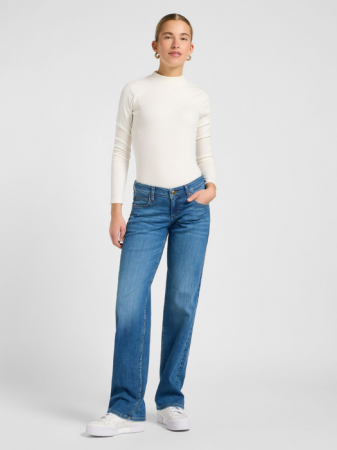 JEANS - Lee Blugi Albastri ZOE Low Rise Straight Femei
