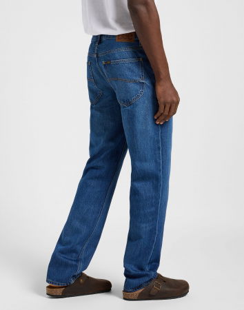 JEANS - Lee Blugi Albastri WEST Regular Straight Barbati