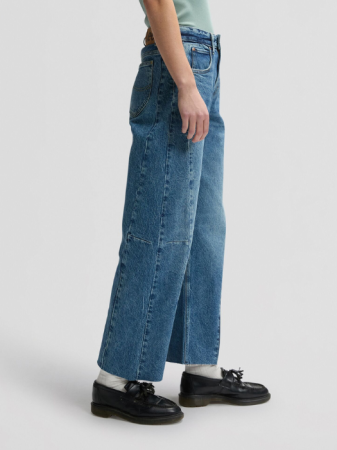 JEANS - Lee Blugi Albastri Bottom Loose Femei