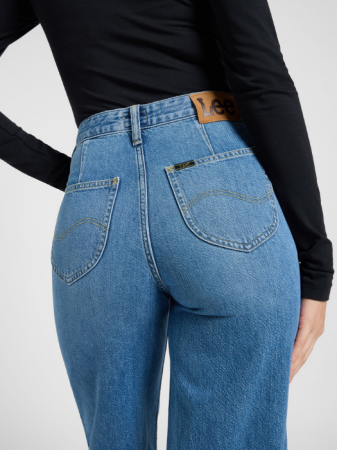 Lee Blugi Albastri Deschisi STELLA High Waist Wide Leg Femei [4]