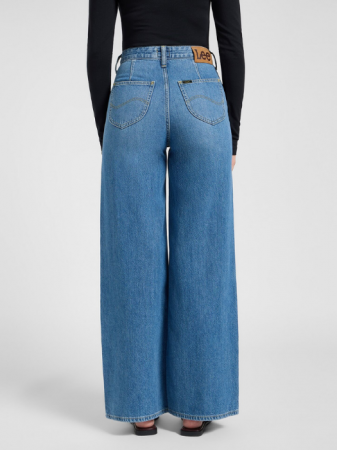Lee Blugi Albastri Deschisi STELLA High Waist Wide Leg Femei [3]