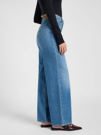 Lee Blugi Albastri Deschisi STELLA High Waist Wide Leg Femei [2]