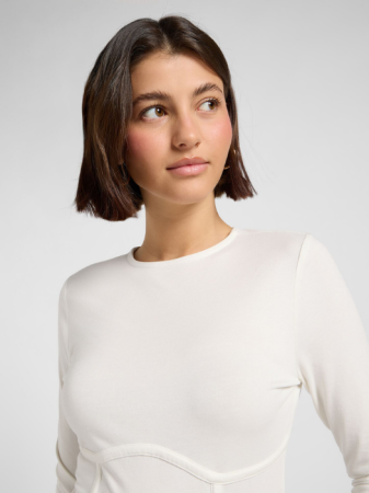 IMBRACAMINTE - Lee Bluza Alba Slim Femei