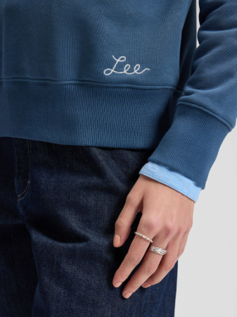 Толстовки - Lee Женский Свитшот Бежевый Relaxed