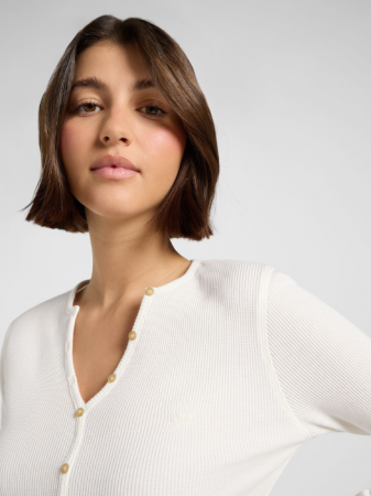 FEMEI - Lee Bluza Alba Slim Femei