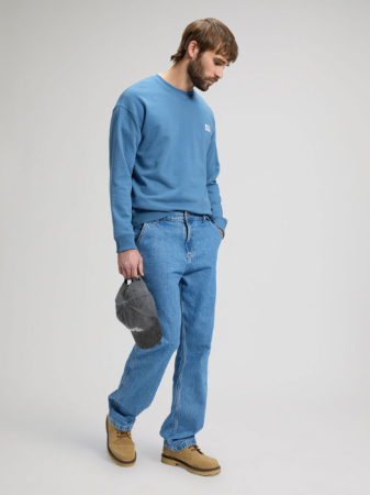 Толстовки - Lee Мужской Свитшот Голубой Relaxed