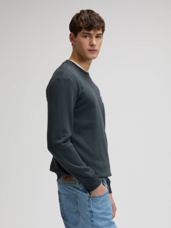 BARBATI - Lee Bluza Neagra Regular Barbati