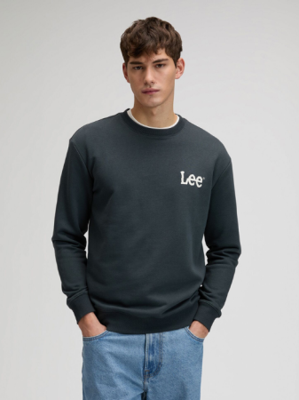 BARBATI - Lee Bluza Neagra Regular Barbati