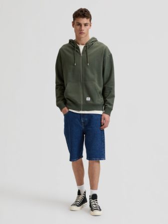 Толстовки - Lee Мужской Свитшот Оливковый Relaxed