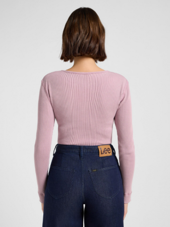 FEMEI - Lee Bluza Roz Deschis Slim Femei