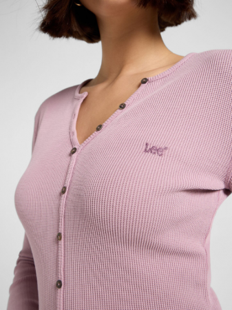 FEMEI - Lee Bluza Roz Deschis Slim Femei