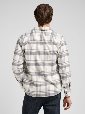 Lee Рубашка Alb/Gri Relaxed [4]