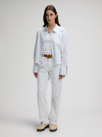 FEMEI - Lee Camasa Alba/Mavi Regular Femei