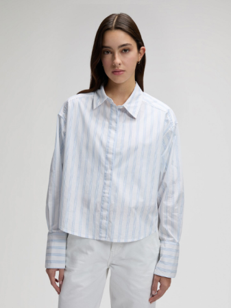 FEMEI - Lee Camasa Alba/Mavi Regular Femei