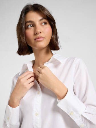 ОДЕЖДА - Lee Женская Рубашка Белая Regular