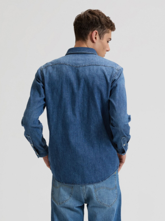 МУЖЧИНЫ - Lee Мужская Рубашка Синяя Regular