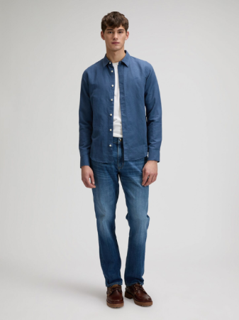 Рубашки - Lee Мужская Рубашка Синяя Regular