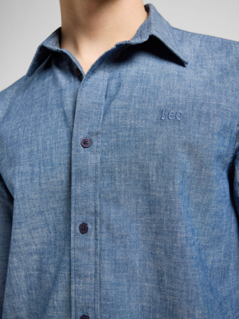 BARBATI - Lee Camasa Albastra Regular Barbati
