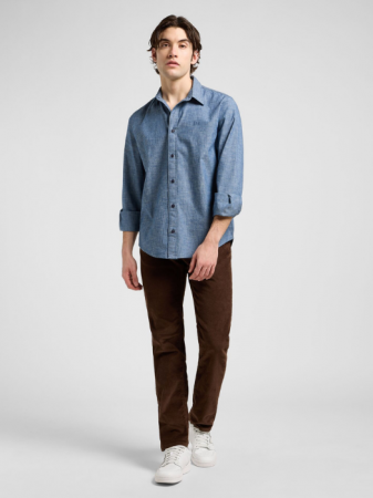 BARBATI - Lee Camasa Albastra Regular Barbati