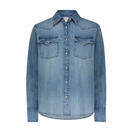 ЖЕНЩИНЫ - Lee Женская Рубашка Синяя Regular