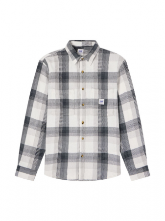 Lee Мужская Рубашка Тёмная Серая Relaxed [5]