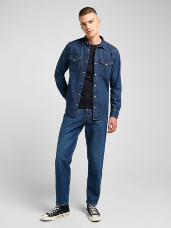 МУЖЧИНЫ - Lee Мужская Рубашка Синяя Regular