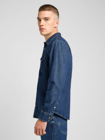 МУЖЧИНЫ - Lee Мужская Рубашка Синяя Regular