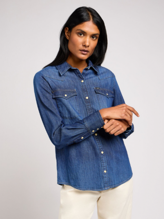 ОДЕЖДА - Lee Женская Рубашка Хаки Regular