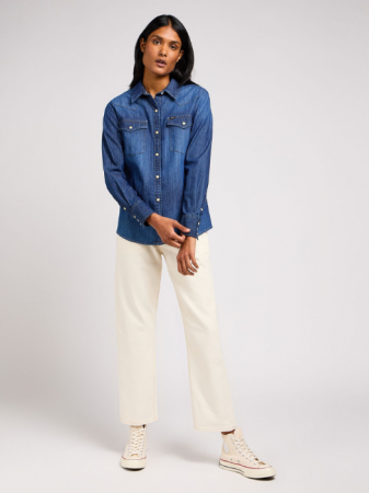 ОДЕЖДА - Lee Женская Рубашка Хаки Regular