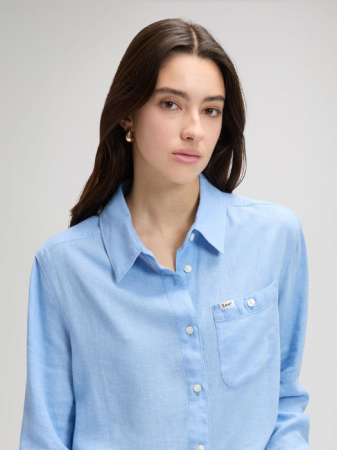ЖЕНЩИНЫ - Lee Женская Рубашка Синяя Regular