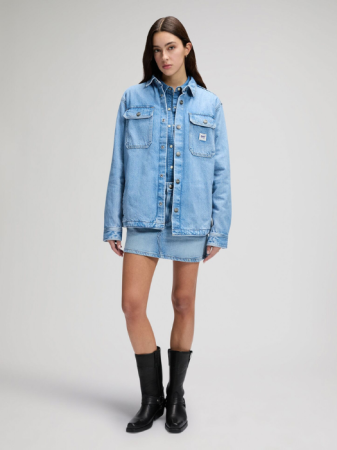 МУЖЧИНЫ - Lee Мужская Рубашка Синяя Relaxed