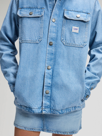 МУЖЧИНЫ - Lee Мужская Рубашка Синяя Relaxed