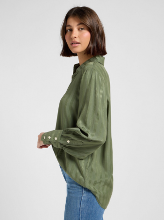 Рубашки - Lee Женская Рубашка Оливково-Зеленый Loose
