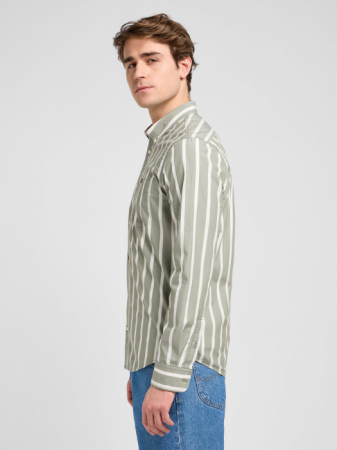 BARBATI - Lee Camasa Verde Masliniu Regular Barbati