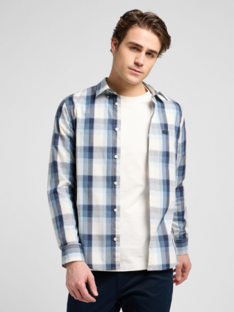 BARBATI - Lee Camasa Albastra Regular Barbati