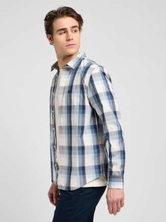 BARBATI - Lee Camasa Albastra Regular Barbati