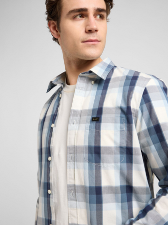 BARBATI - Lee Camasa Albastra Regular Barbati