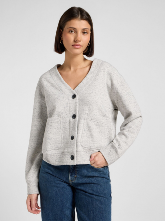 ОДЕЖДА - Lee Кардиган Gri Melanj Loose