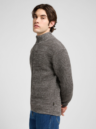 BARBATI - Lee Cardigan Gri Inchis Relaxed Barbati