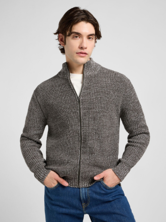 BARBATI - Lee Cardigan Gri Inchis Relaxed Barbati