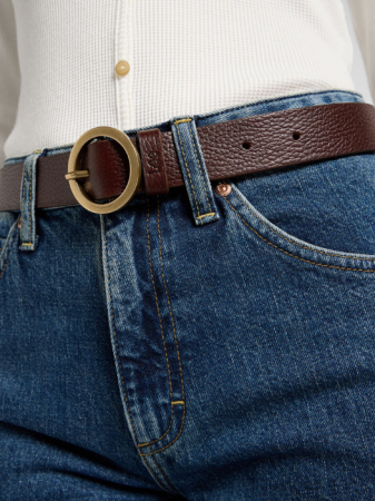 АКСЕССУАРЫ - Lee Женский Ремень Темно-Коричневый 