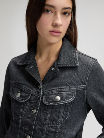 ЖЕНЩИНЫ - Lee Женская Куртка Тёмная Серая Regular