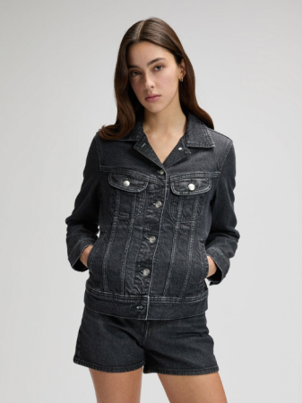 ЖЕНЩИНЫ - Lee Женская Куртка Тёмная Серая Regular