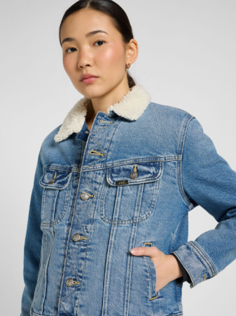 IMBRACAMINTE - Lee Geaca Albastra Regular Femei