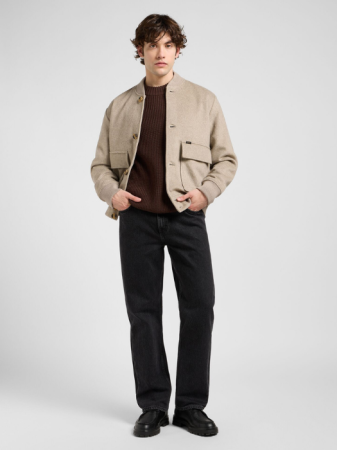 BARBATI - Lee Geaca Bej Regular Barbati