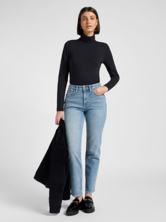 Pulovere si Cardigane - Lee Maleta Neagra Slim Femei