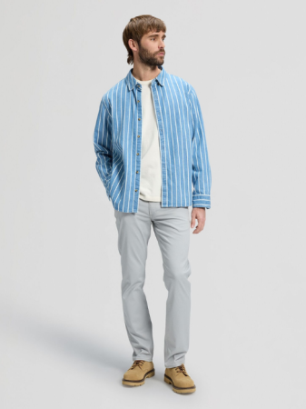 МУЖЧИНЫ - Lee Мужские Брюки Светло-Серые Regular Straight