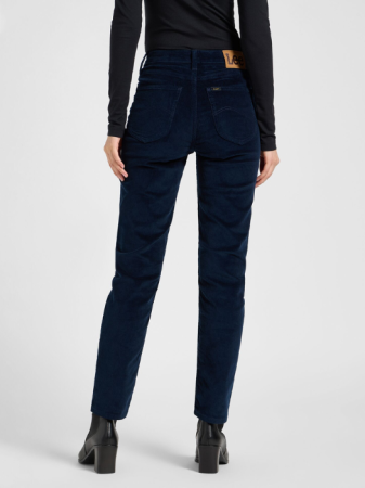 FEMEI - Lee Pantaloni Navy Regular Straight Femei