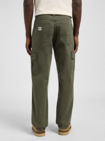 BARBATI - Lee Pantaloni Verde Masliniu Loose Straight Barbati