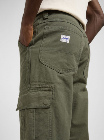 BARBATI - Lee Pantaloni Verde Masliniu Loose Straight Barbati